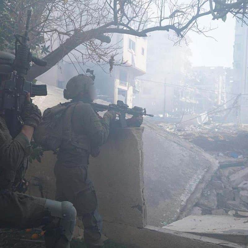 Israeli forces on patrol in the Gaza Strip, Feb. 4, 2024. Credit: IDF.