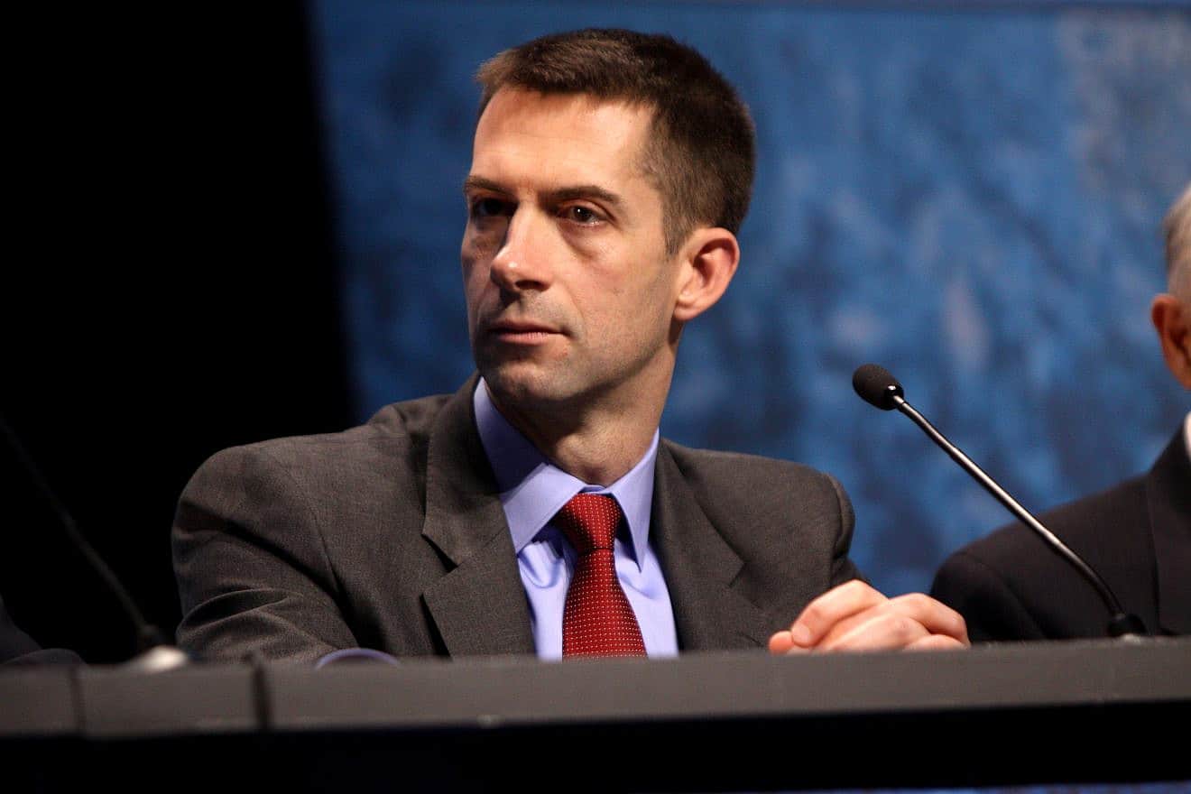 Sen. Tom Cotton (R-Ark.) speaking at the 2013 Conservative Political Action Conference (CPAC) in National Harbor, Md. Photo by Gage Skidmore/Flickr via Wikimedia Commons Commons.