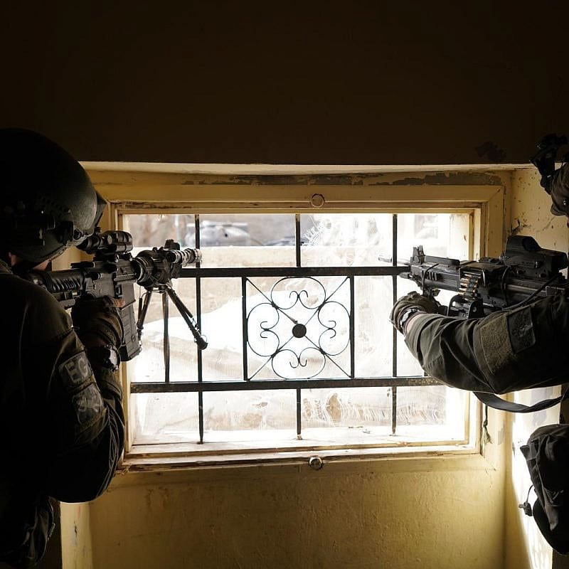 Israeli forces operating in the Gaza Strip, Feb. 10, 2024. Credit: IDF.