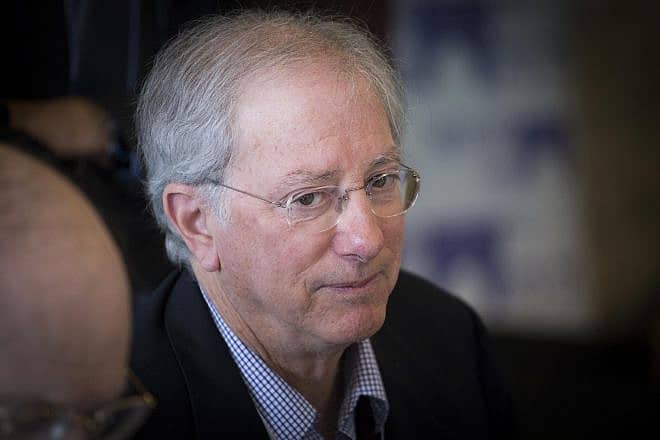 Former U.S. envoy to the Middle East Dennis Ross attends a conference of the Jewish People Policy Institute at the Mount Zion Hotel in Jerusalem on March 1, 2017. Photo by Yonatan Sindel/Flash90.