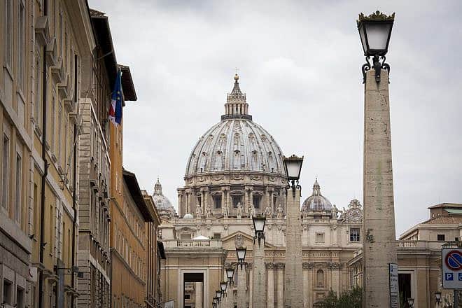 View of St. Peter's Basilica in Vatican City, Aug. 17, 2016. Photo by Nati Shohat/Flash90.