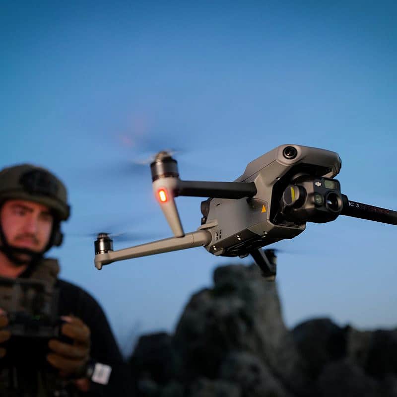 An Israeli soldier operates a drone in the Golan Heights, Feb. 11, 2024. Photo by Michael Giladi/Flash90.