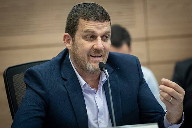 Israeli lawmaker Amit Halevi (Likud Party) speaks during a Knesset Economic Affairs Committee meeting in Jerusalem, Feb. 14, 2024. Photo by Yonatan Sindel/Flash90.
