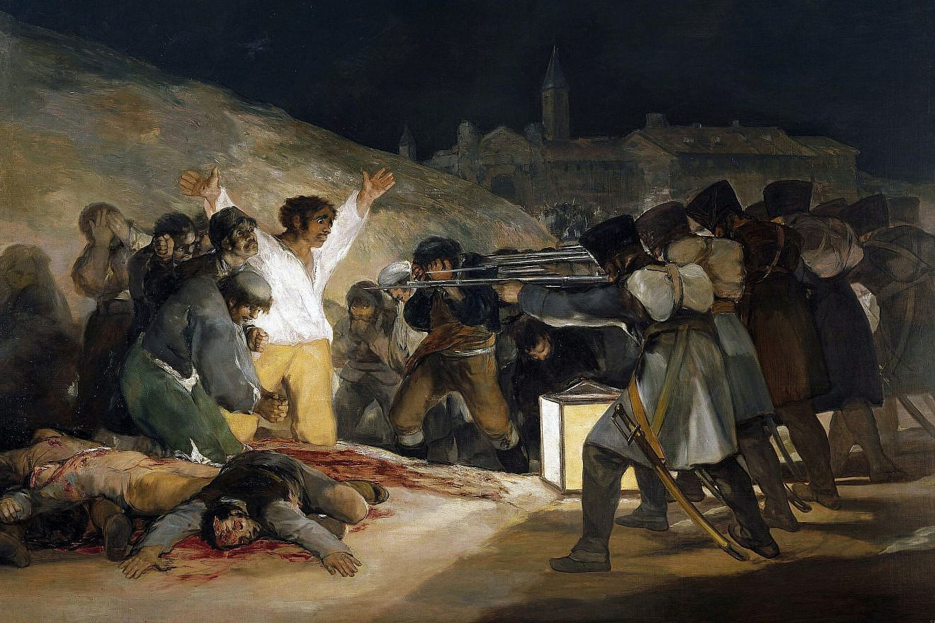 "The Third of May" oil on canvas painting by Francisco de Goya, 1810. Credit: Wikimedia Commons.
