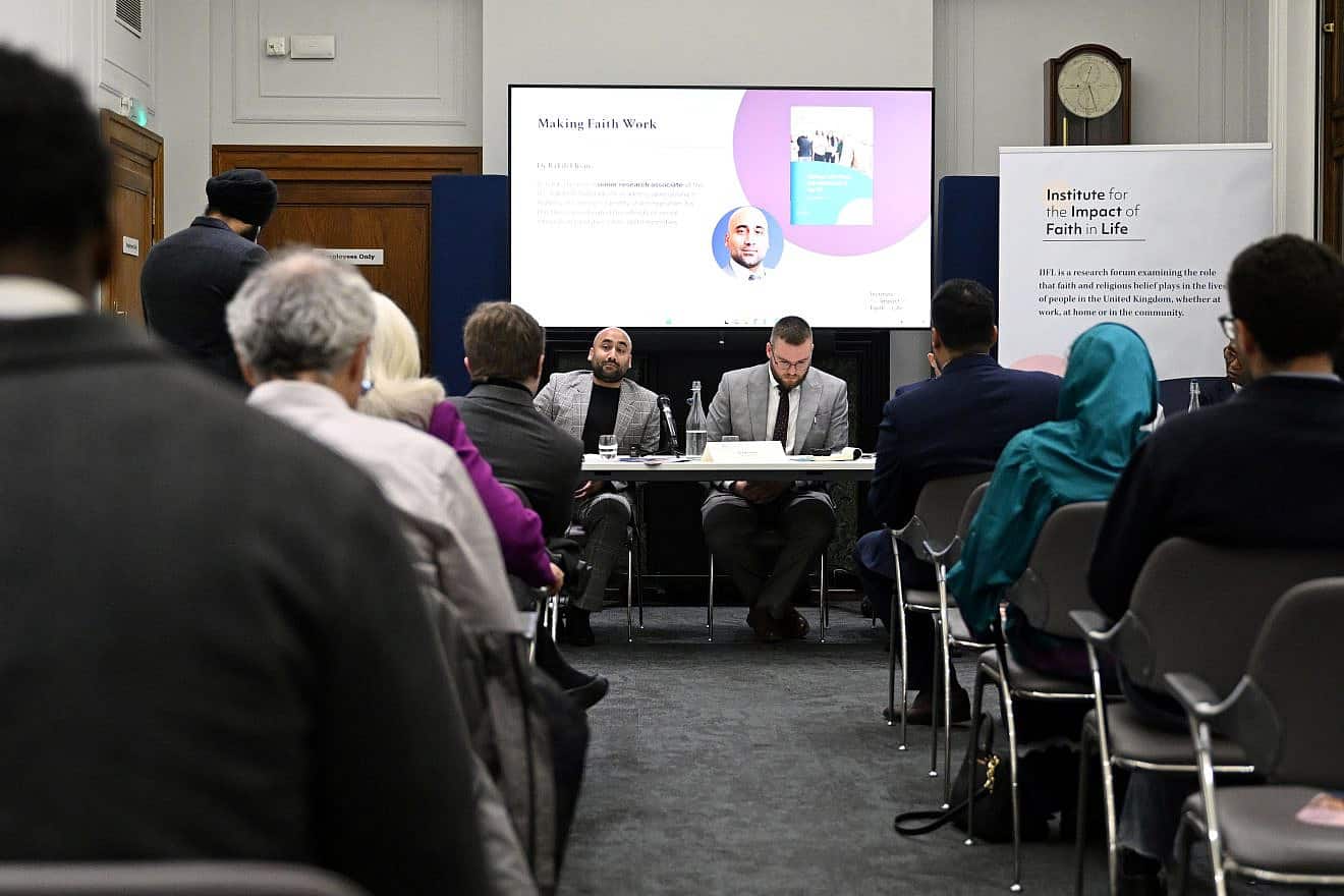 An Institute for the Impact of Faith in Life event in the United Kingdom. Credit: Institute for the Impact of Faith in Life.