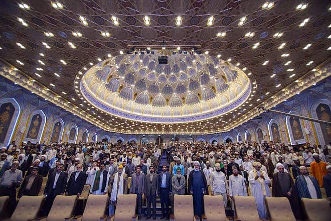 The International Quran Competition for Students of Islamic Seminary Schools at Al-Mustafa International University in Qom, Iran. Credit: Mostafameraji via Wikimedia Commons.