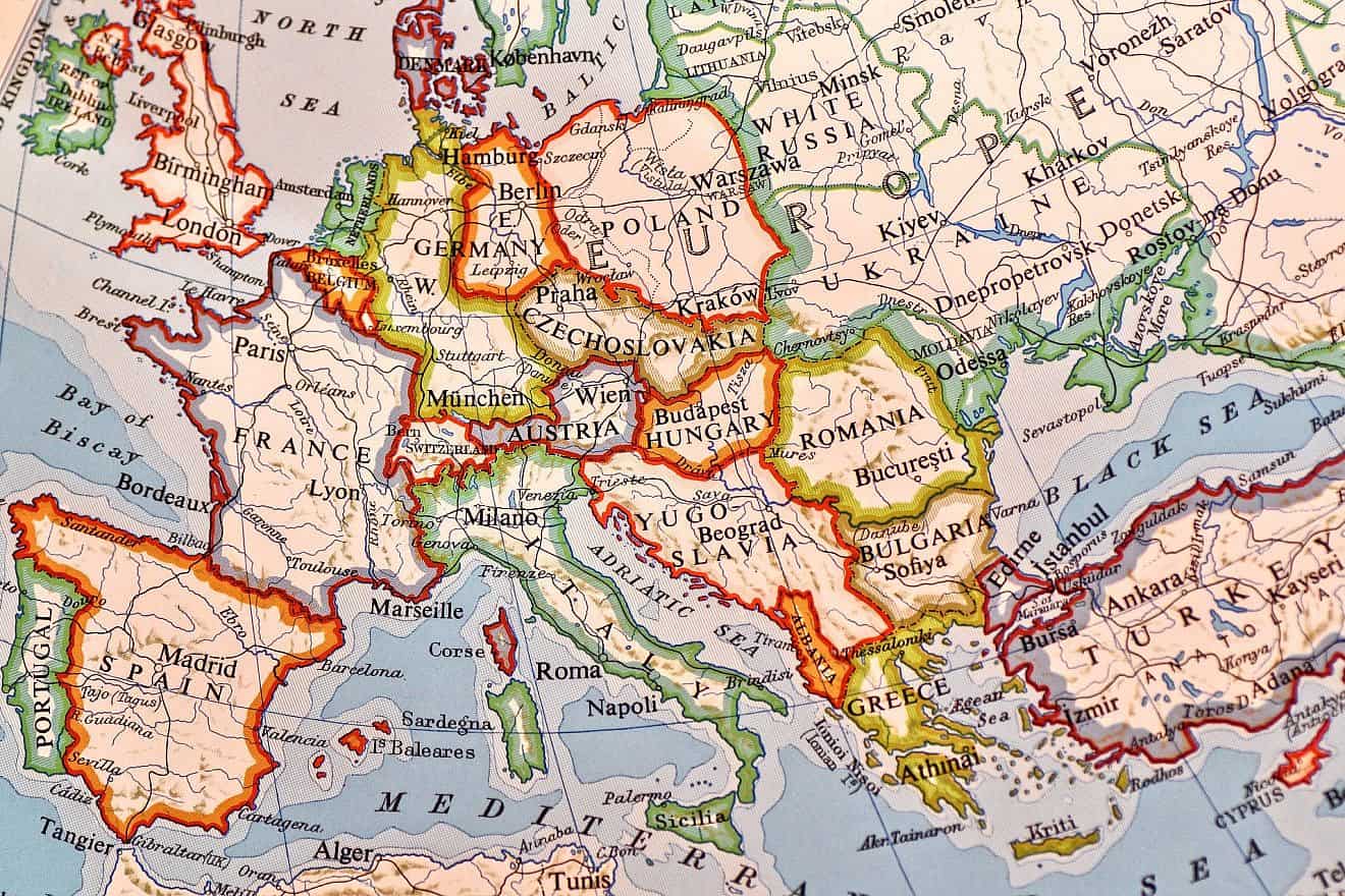 A map of Europe. Credit: MabelAmber/Pixabay.