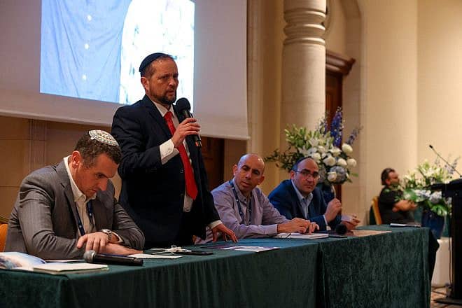 Class-E co-founder Ramy Avigdor speaks during a panel discussion at the Yael Foundation International Conference in Paphos, Cyprus, Feb. 21, 2024. Photo by Nataliia Jeanvie.