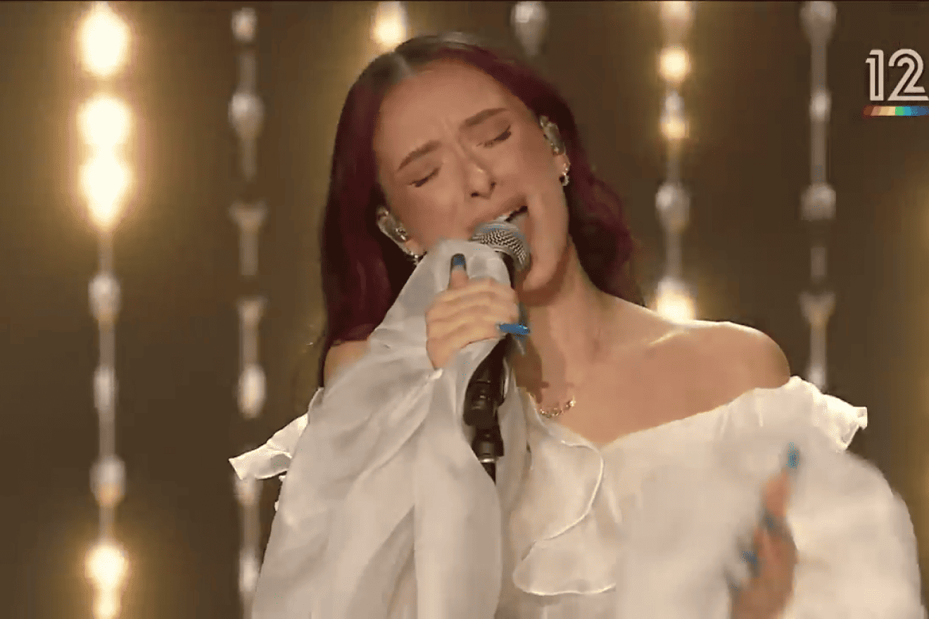 Eden Golan performs on "The Next Star to Eurovision," Nov. 23, 2023. Source: Screenshot.