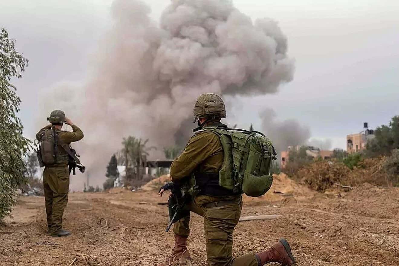 Israeli soldiers take part in "Operation Swords of Iron," December 2023. Credit: IDF Spokesperson's Unit.