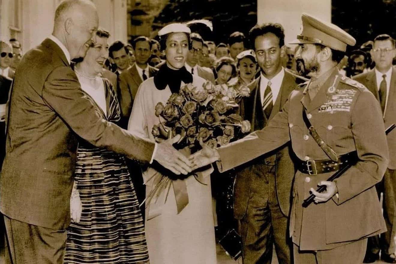 U.S. President Dwight D. Eisenhower with Emperor Haile Selassie I in the White House in 1954. Credit: The Associated Press via Wikimedia Commons.