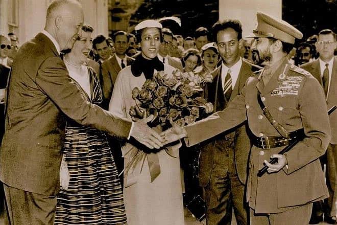 U.S. President Dwight D. Eisenhower with Emperor Haile Selassie I in the White House in 1954. Credit: The Associated Press via Wikimedia Commons.