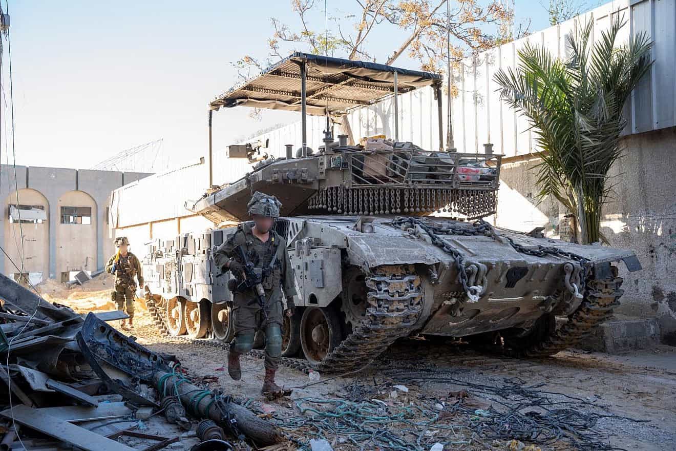 Israeli forces operating in the Gaza Strip on Feb. 26, 2024. Credit: IDF.