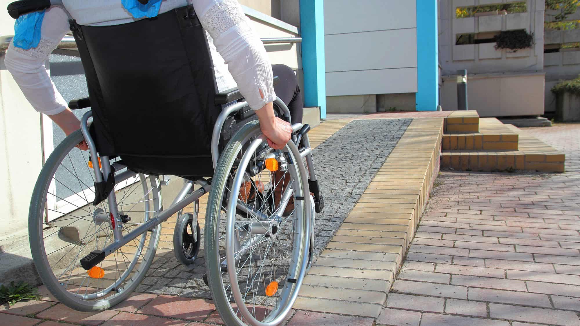 A wheelchair-accessible ramp. Credit: riopatuca/Shutterstock.