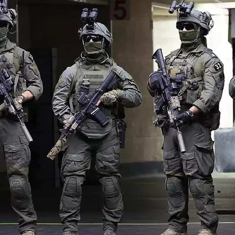 Members of the Israel Police Counter Terror Unit who took part in the rescue mission, February 2024. Photo by Yehonatan Shaul.