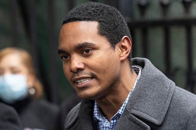 Rep. Ritchie Torres (D-N.Y.) speaks during a press conference outside of Bellevue Hospital in New. York City on Jan. 9, 2022. Credit: Lev Radin/Shutterstock.