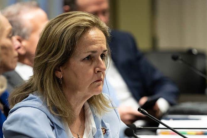 Rep. Madeleine Dean (D-Pa.) at a House Judiciary Committee field hearing in New York City on April 17, 2023. Credit: Lev Radin/Shutterstock.