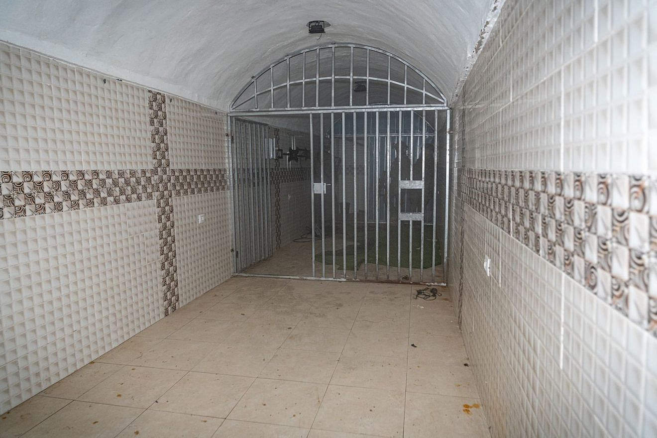 A Hamas tunnel where hostages were held underneath Khan Yunis in the southern Gaza Strip, Feb. 7, 2023. Credit: IDF.