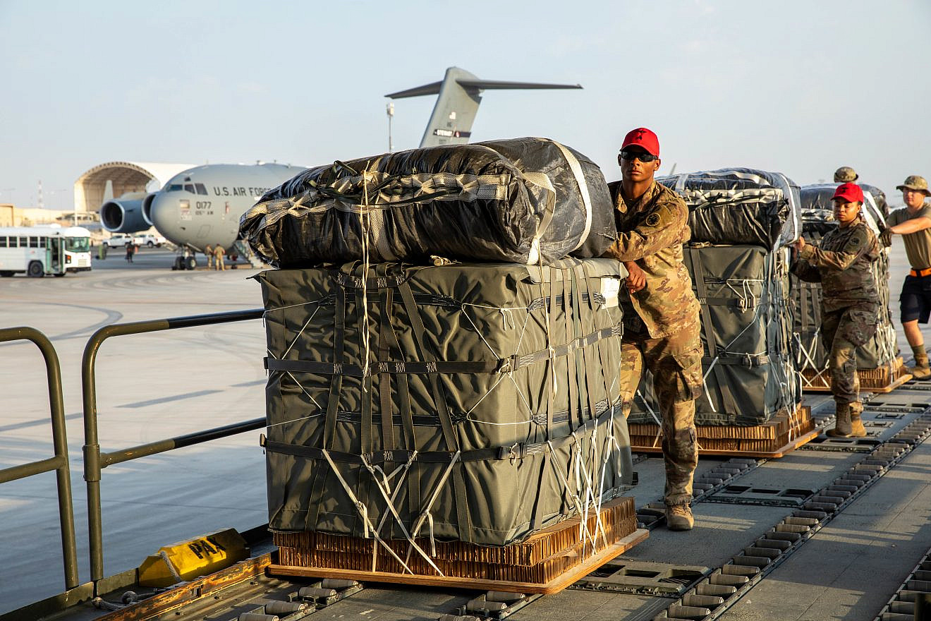 U.S. Central Command and the Royal Jordanian Air Force conducted a combined humanitarian assistance airdrop into Northern Gaza on March 5, 2024, at 2:30 p.m. (Israel time) to provide essential relief to civilians affected by the ongoing conflict. Credit: United States Army Central.