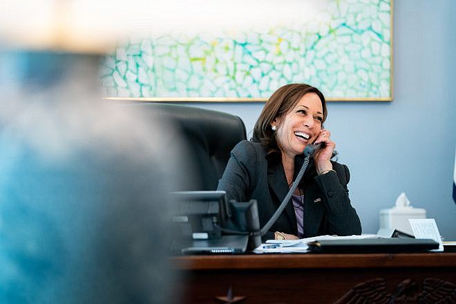 U.S. Vice President Kamala Harris in her West Wing Office of the White House, Aug. 4, 2021. Credit: Erin Scott/White House.
