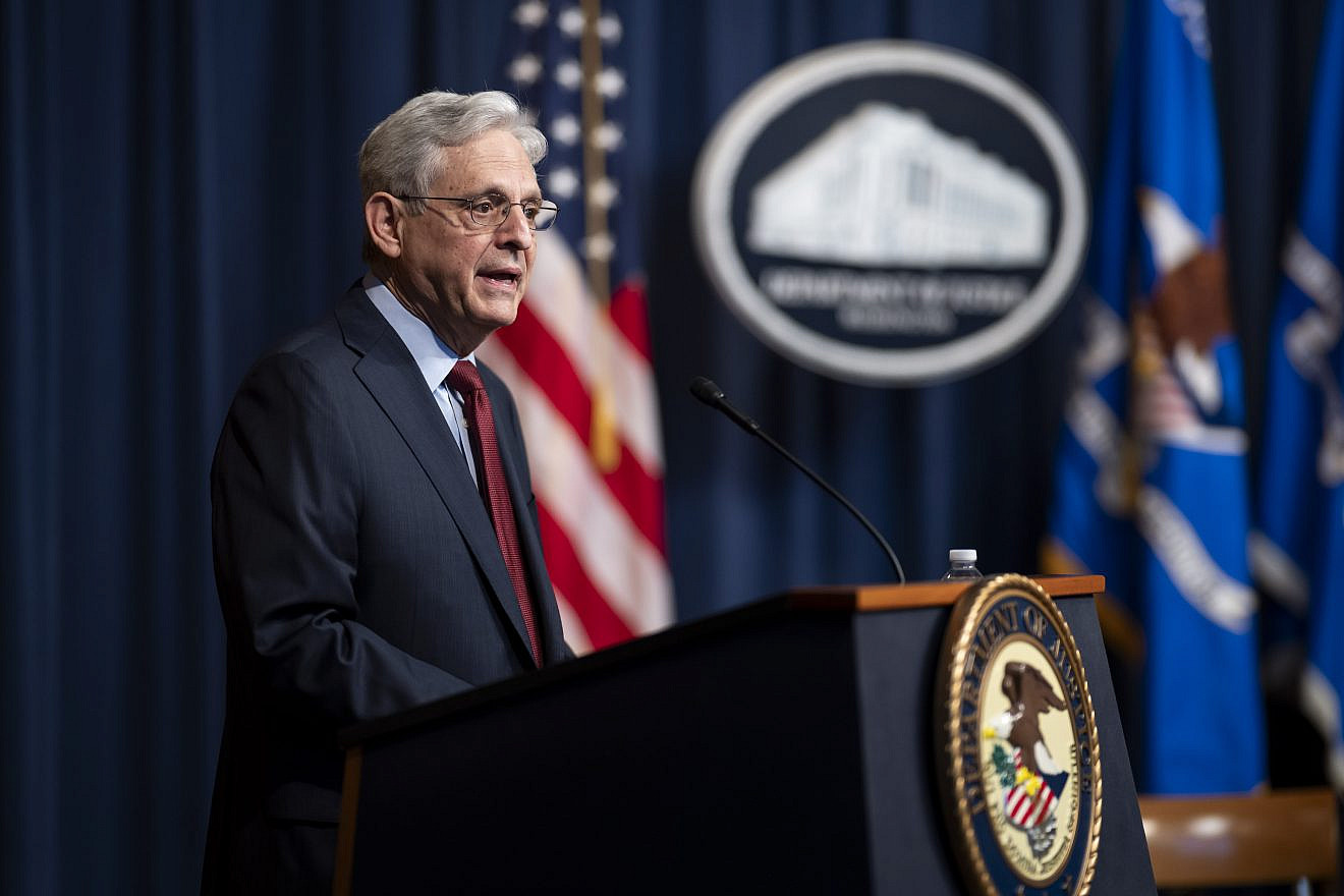U.S. Attorney General Merrick Garland at the 2023 United States Attorneys’ National Conference hosted by the Department of Justice in Washington on Oct. 26, 2023. Credit: Tia Dufour/U.S. Department of Homeland Security.