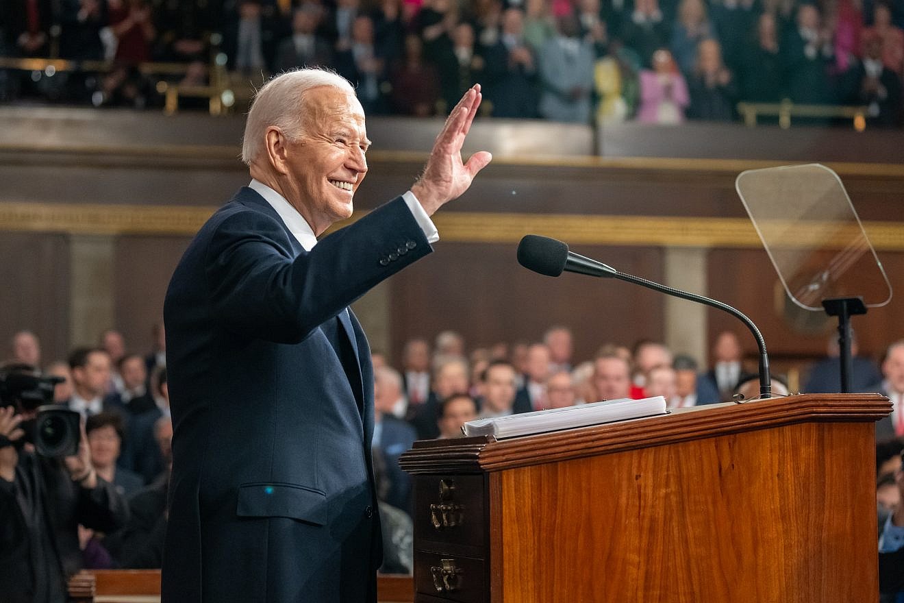 U.S. President Joe Biden delivers his State of the Union address to a joint session of Congress in the House Chamber at the U.S. Capitol on March 7, 2024. Credit: Adam Schultz/White House.