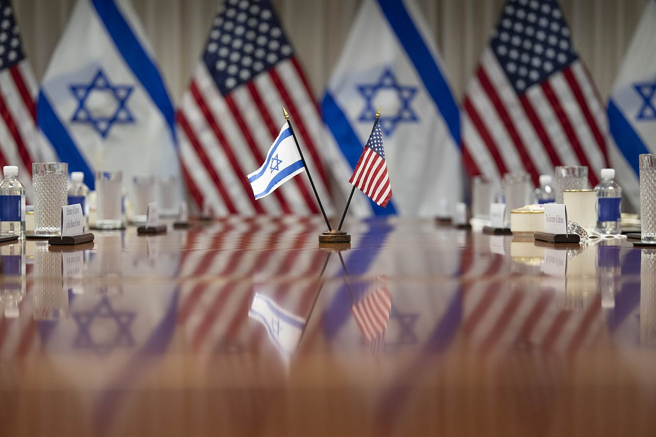 U.S. Secretary of Defense Lloyd Austin and Israeli Defense Minister Yoav Gallant meet at the Pentagon on March 26, 2024. Credit: U.S. Navy Petty Officer 1st Class Alexander Kubitza/U.S. Department of Defense.
