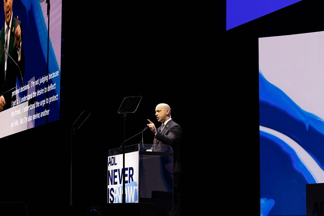 Jonathan Greenblatt, CEO and national director of the Anti-Defamation League, speaks at its "Never Is Now" conference, held in New York on March 6-7, 2024. Credit: ADL.