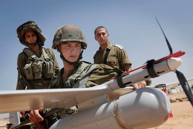 Soldiers of the Israel Defense Forces' Sky Rider unit during a training drill at the Tze'elim army base in the Western Negev, Aug. 5, 2013. Photo by Miriam Alster/Flash90.