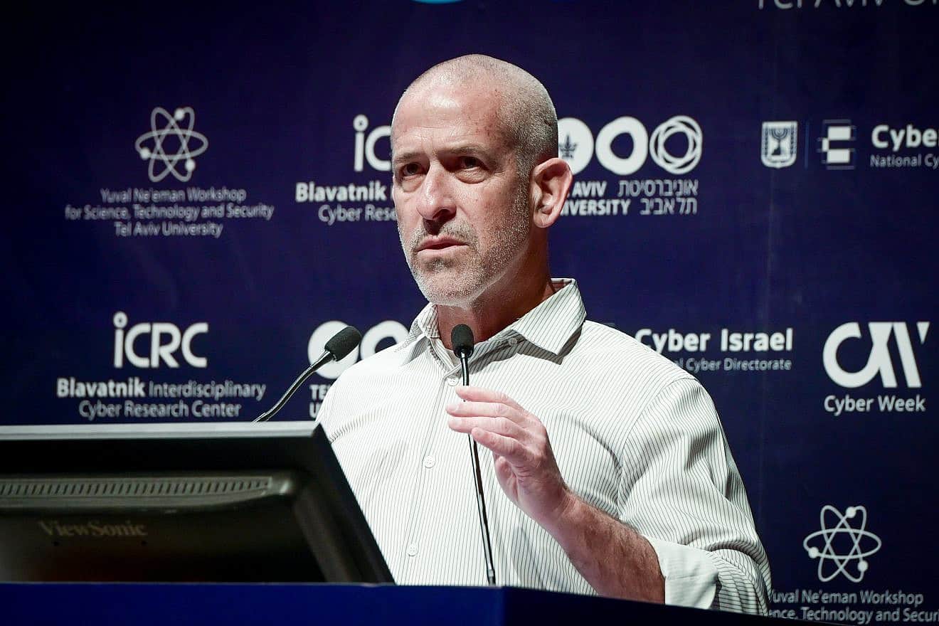 Ronen Bar, head of the Shin Bet security service, speaks at the annual Cyber Week at Tel Aviv University on June 27, 2023. Photo by Avshalom Sassoni/Flash90.