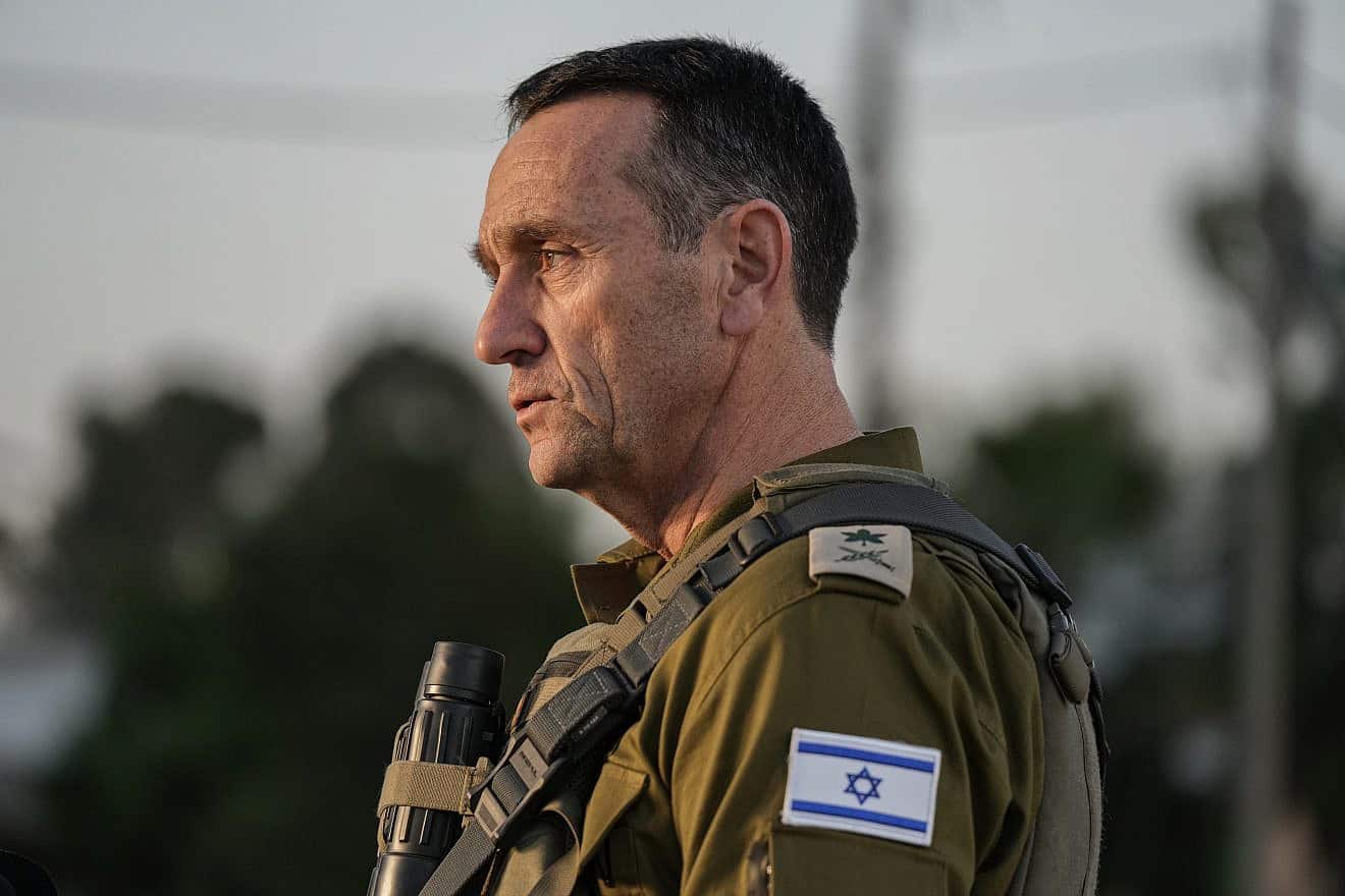 IDF Chief of Staff Herzi Halevi speaks to troops at an army base in southern Israel, Dec. 26, 2023.