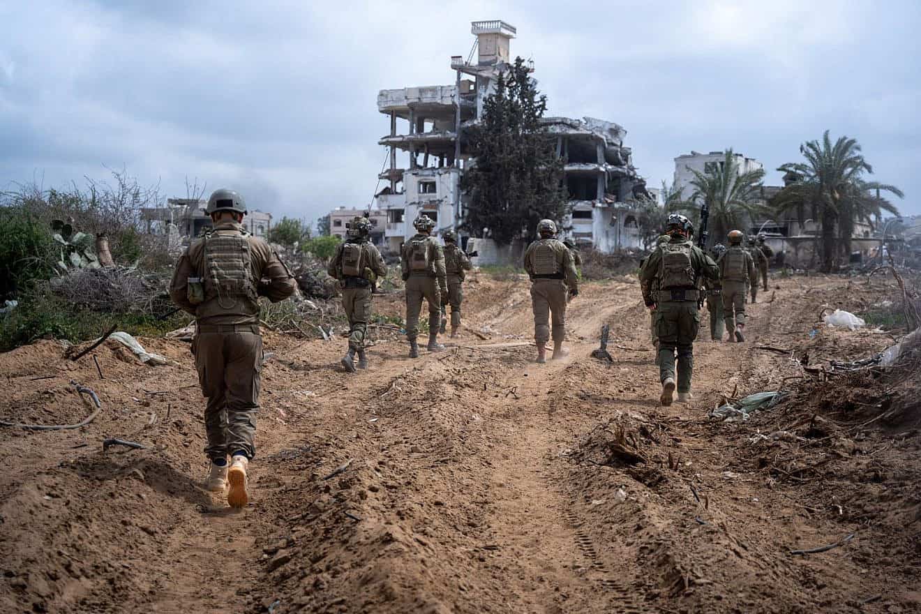 Israeli troops operating in the Gaza Strip, March 23, 2024. Credit: IDF.