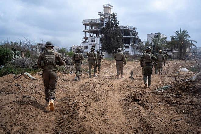 Israeli troops operating in the Gaza Strip, March 23, 2024. Credit: IDF.