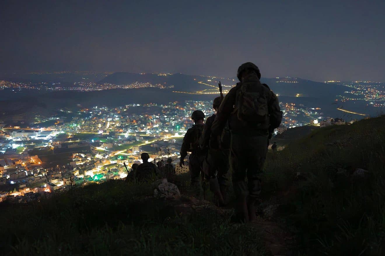 IDF troops conduct counterterrorism raids in Judea and Samaria, March 25, 2024. Credit: IDF.