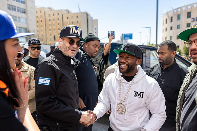 Former professional boxer Floyd Mayweather Jr. visits United Hatzalah’s headquarters in Jerusalem on March 12, 2024. Credit: United Hatzalah.