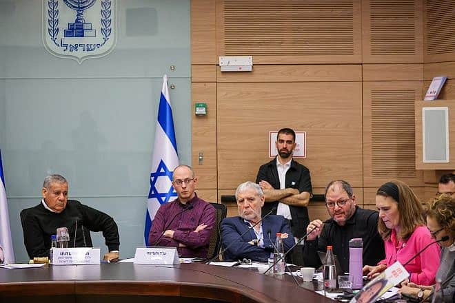 A joint session of the Knesset Foreign Affairs and Defense and Interior committees, March 4, 2024. Credit: Knesset Spokesperson's Office.