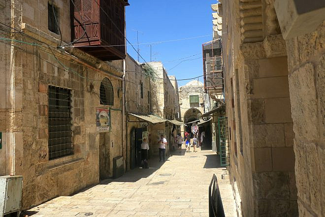 The Old City in Jerusalem. Photo by Menachem Wecker.