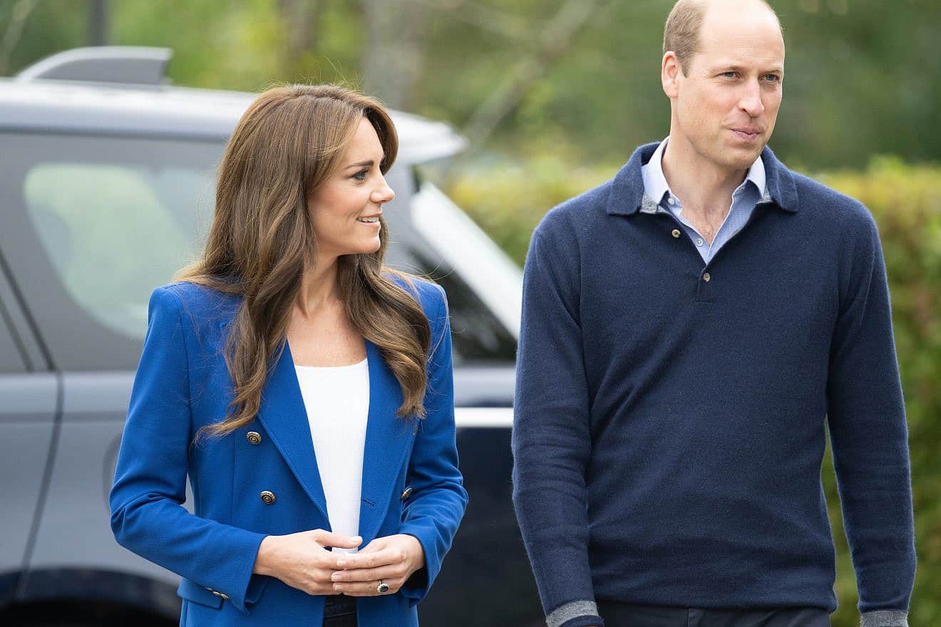 The Princess and Prince of Wales attend a mental fitness workshop at Bisham Abbey National Sports Centre in Marlow, England, Oct. 12, 2023. Photo by B. Lenoir/Shutterstock.