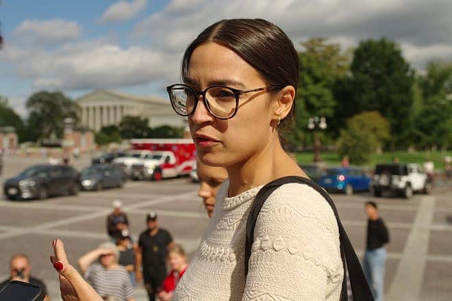 Rep. Alexandria Ocasio-Cortez (D-N.Y.) in Washington, D.C., on Sept. 30, 2023. Credit: Philip Yabut/Shutterstock.