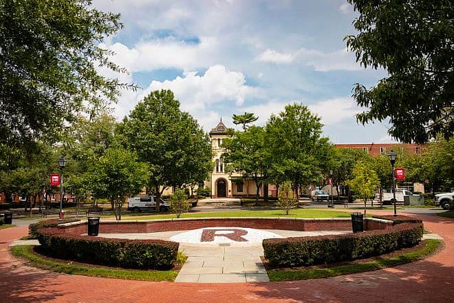 Rutgers University, with Bishop House in the distance, in New Brunswick, N.J. Credit: Benjamin Clapp/Shutterstock.