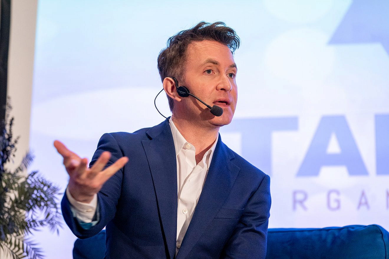 British journalist and author Douglas Murray speaks at a Tafsik event in Toronto, Canada, on Feb. 28, 2024. Credit: Shawn Goldberg/Tafsik.