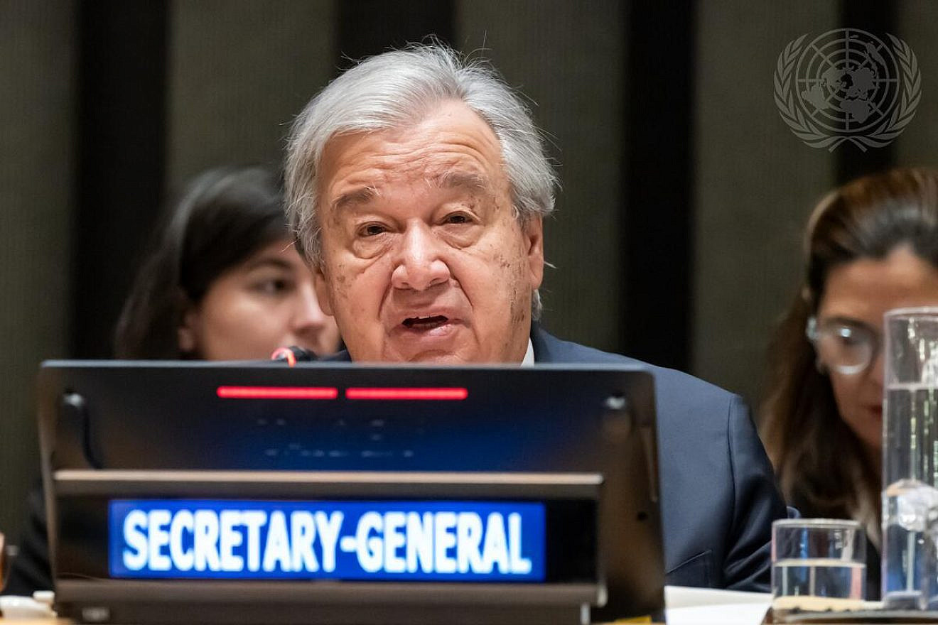 U.N. Secretary-General António Guterres addresses the Town Hall Meeting with Civil Society on the occasion of the 68th Session of the Commission on the Status of Women, March 13, 2024. Credit: Mark Garten/U.N. Photo.