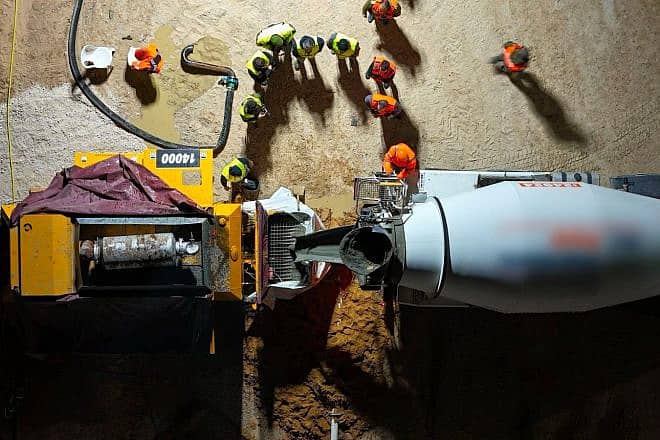 Israeli forces working on destroying the largest Hamas terror tunnel discovered in northern Gaza since the start of the war. Credit: IDF.