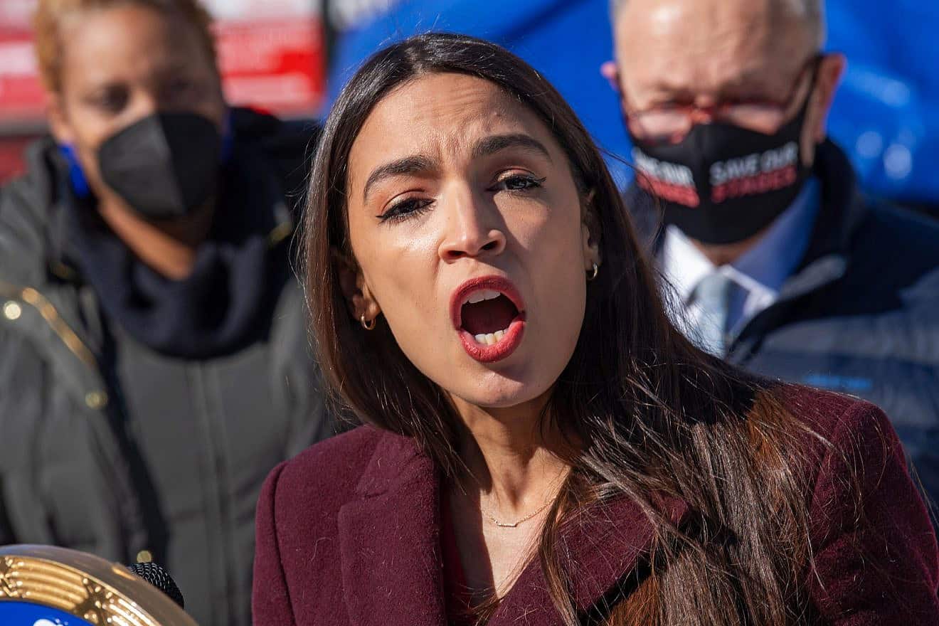 Rep. Alexandria Ocasio-Cortez (D-N.Y.) in 2021. Credit: Ron Adar/Shutterstock