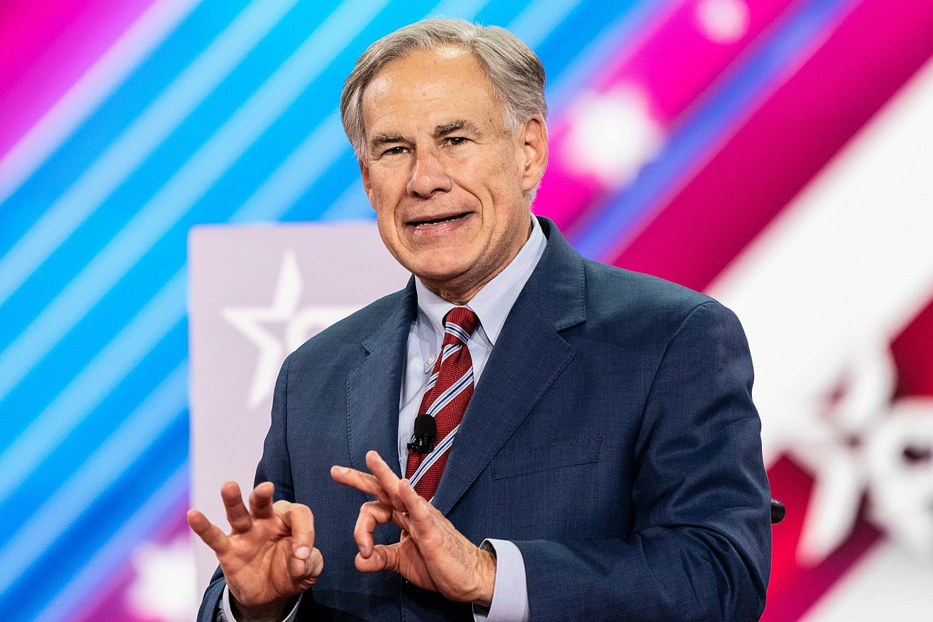 Texas Gov. Greg Abbott speaks during CPAC Texas 2022 conference at Hilton Anatole on Aug. 4, 2022. Credit: Lev Radin/Shutterstock.
