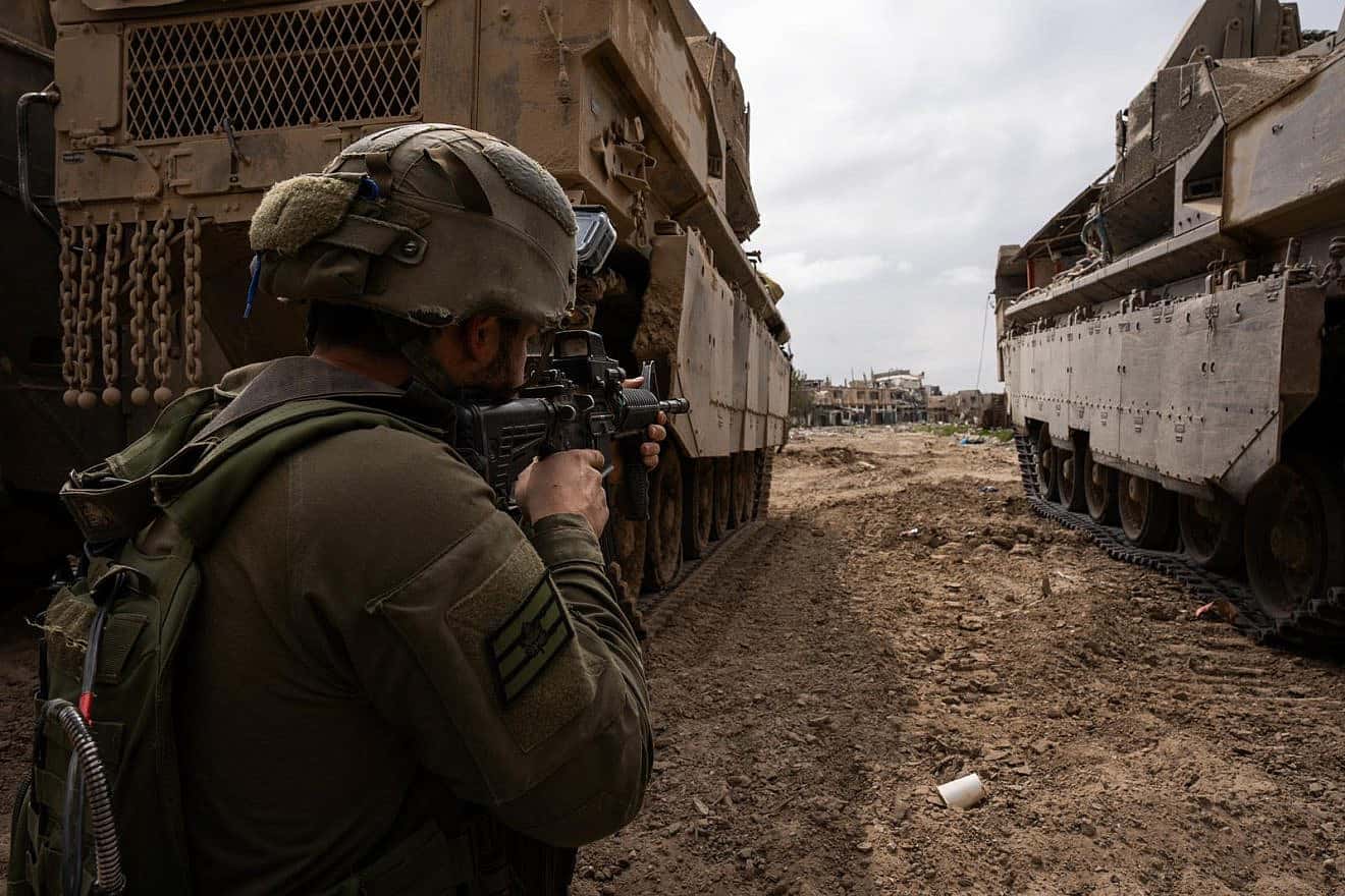 Israeli forces operating in the Gaza Strip, March 19, 2024. Credit: IDF.
