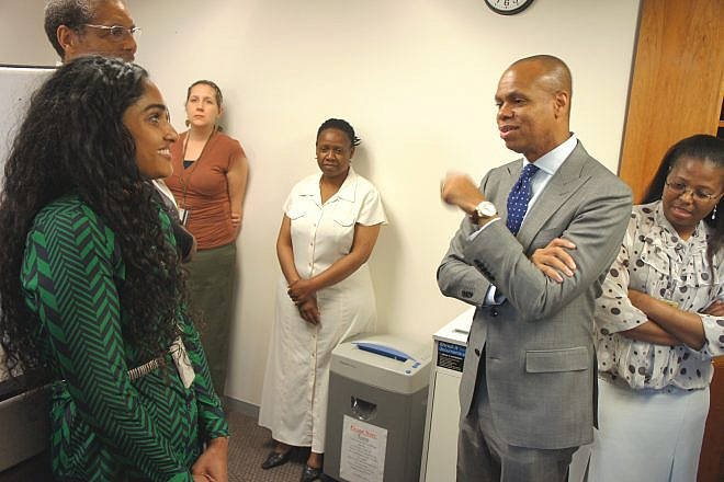 USAID staff in Pretoria meet U.S. Ambassador to South Africa Patrick Gaspard on Sept. 11, 2013. Credit: USAID Southern Africa/Creative Commons.