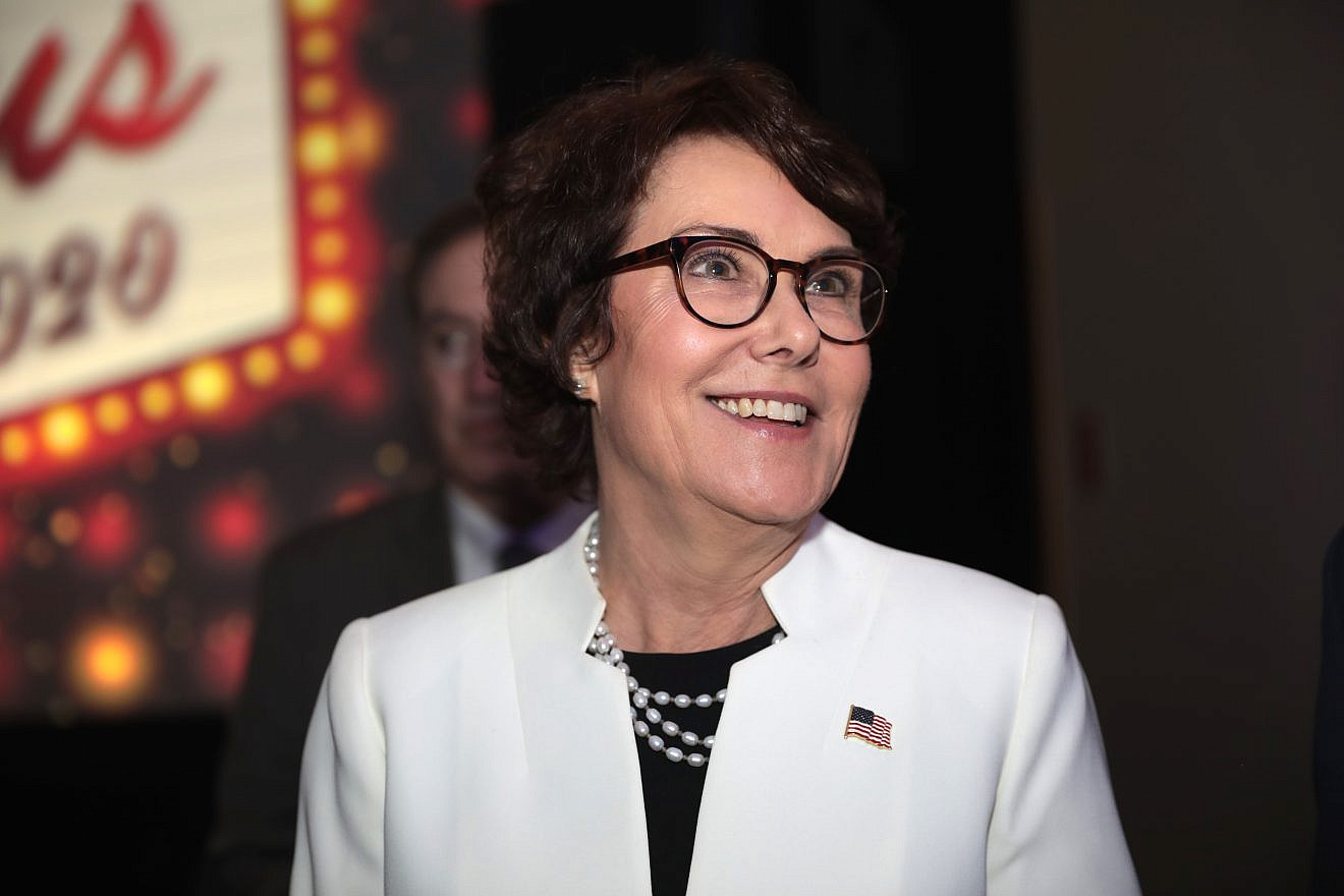 Sen. Jacky Rosen (D-Nev.) speaks at the Clark County Democratic Party's 2020 Kick Off to Caucus Gala at the Tropicana Las Vegas, Feb. 15, 2020. Credit: Gage Skidmore via Wikimedia Commons.