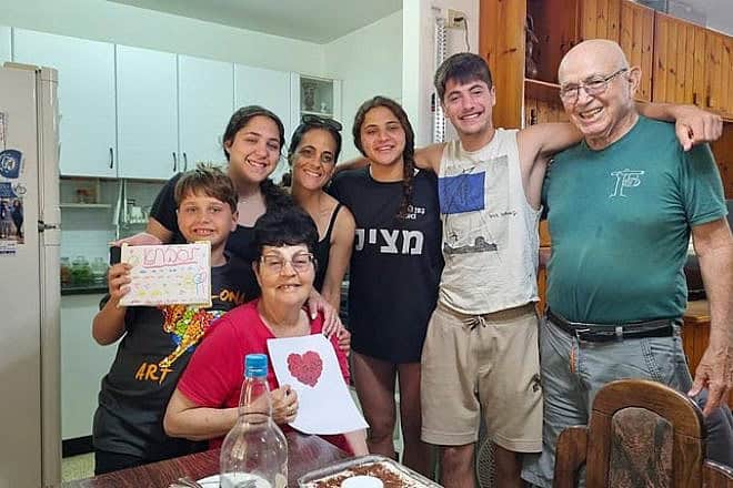 Amiram Cooper, now 85, and his family. Credit: Courtesy.
