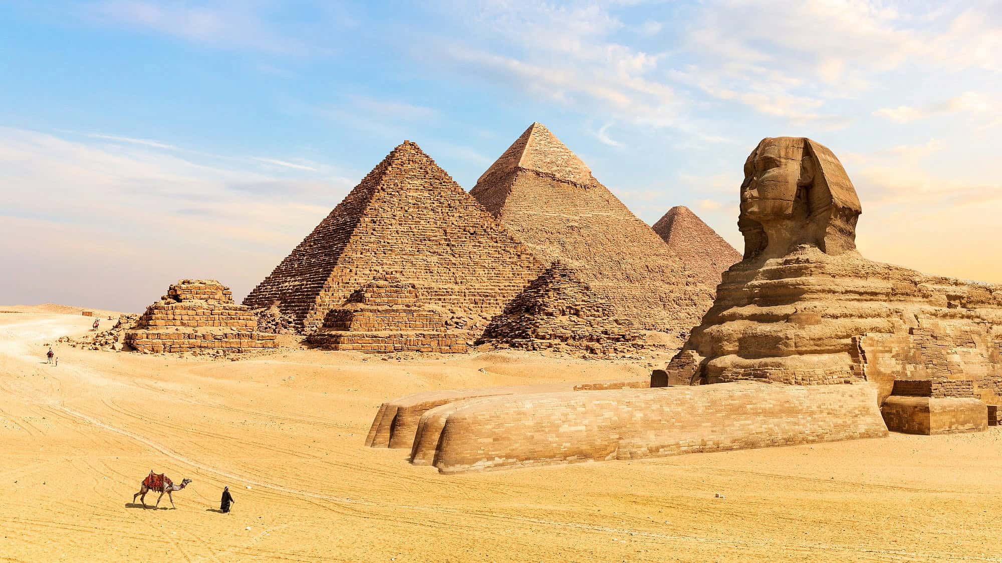 The Pyramids of Giza and the Great Sphinx in Egypt. Credit: Alex Anton/Shutterstock.